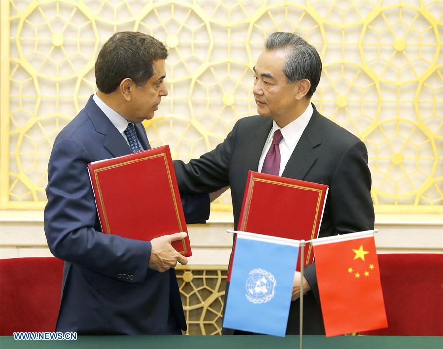 (BRF)CHINA-BEIJING-WANG YI-UN-MEETING(CN)