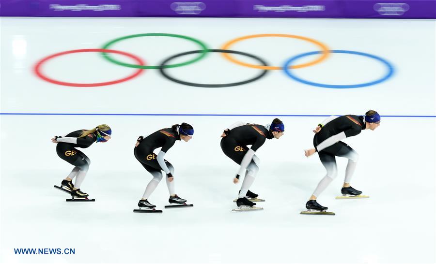 (SP)OLY-SOUTH KOREA-PYEONGCHANG-SPEED SKATING-TRAINING