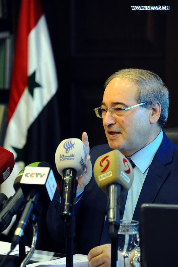 SYRIA-DAMASCUS-DEPUTY-FM-PRESS-BRIEFING