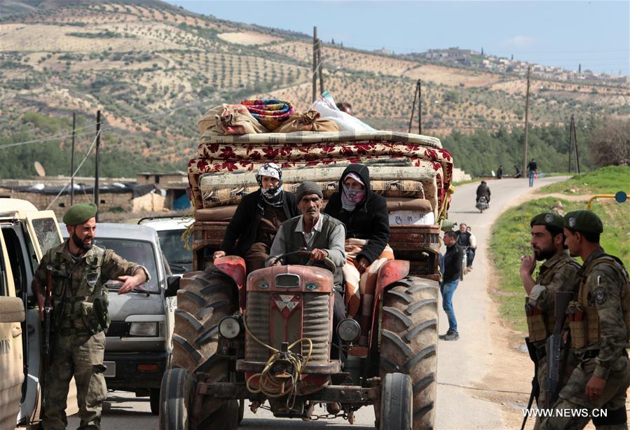 SYRIA-AFRIN-CIVILIANS-EVACUATION