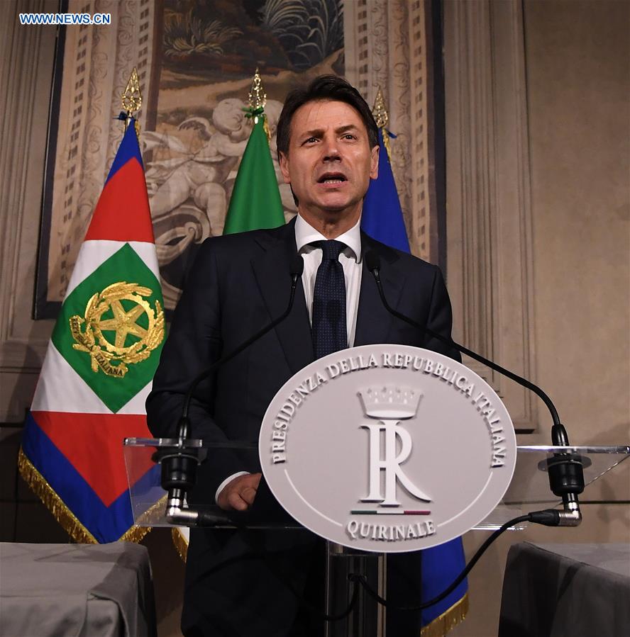 ITALY-ROME-PM-DESIGNATE-QUITTING