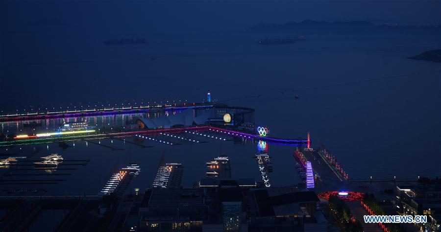 CHINA-QINGDAO-SCO SUMMIT-NIGHT VIEW(CN)