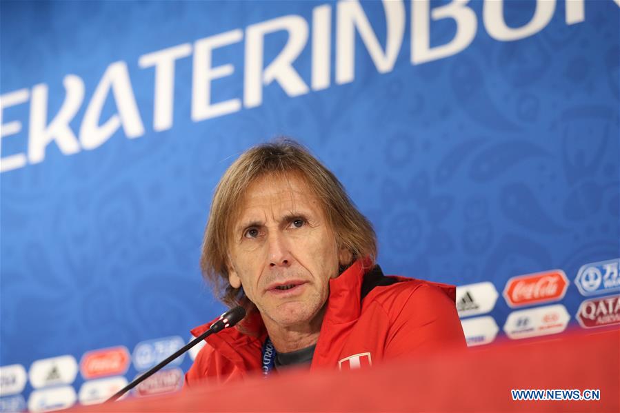 (SP)RUSSIA-YEKATERINBURG-2018 WORLD CUP-PERU-PRESS CONFERENCE