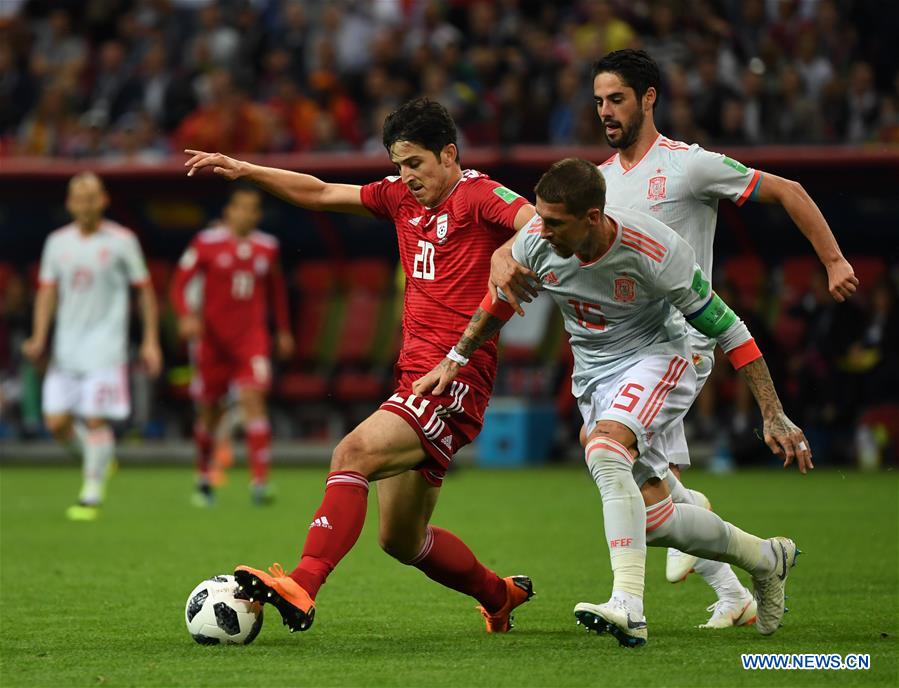 (SP)RUSSIA-KAZAN-2018 WORLD CUP-GROUP B-SPAIN VS IRAN