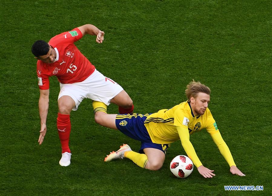 (SP)RUSSIA-SAINT PETERSBURG-2018 WORLD CUP-ROUND OF 16-SWITZERLAND VS SWEDEN