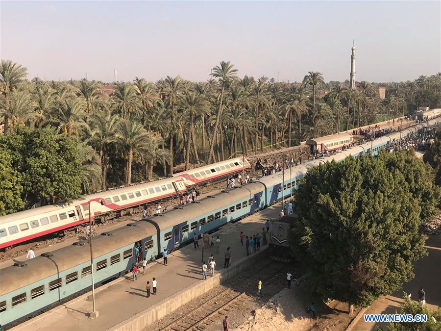 EGYPT-GIZA-TRAIN-DERAILMENT