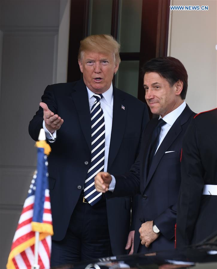 U.S.-WASHINGTON D.C.-TRUMP-ITALY-PM-MEETING