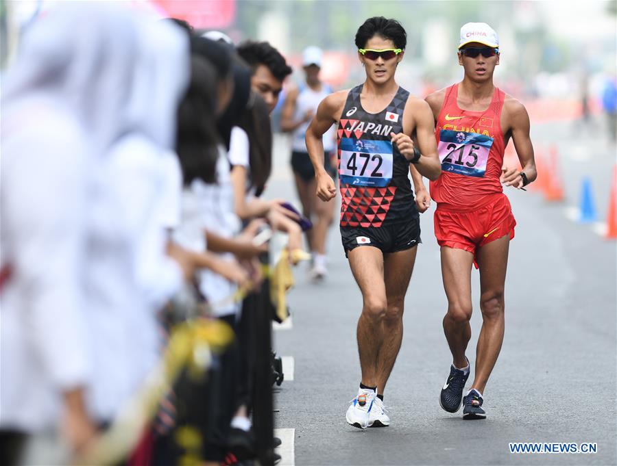 (SP)INDONESIA-JAKARTA-ASIAN GAMES-ATHLETICS-RACE WALK