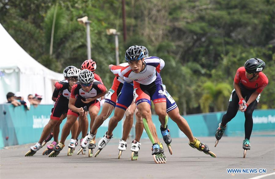 (SP)INDONESIA-PALEMBANG-ASIAN GAMES-ROLLER SKATE-MEN'S ROAD 20KM RACE