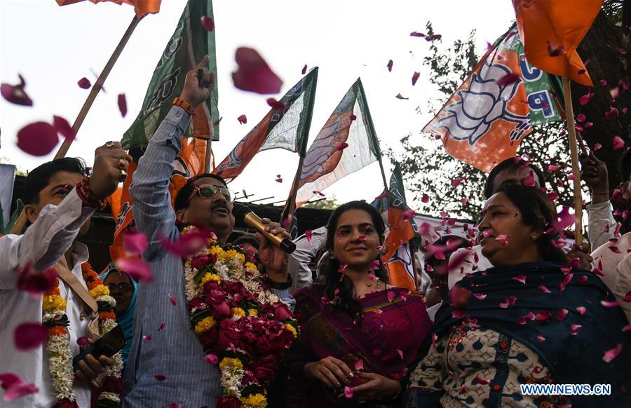 INDIA-MUMBAI-BHARATIYA JANATA PARTY CELEBRATION