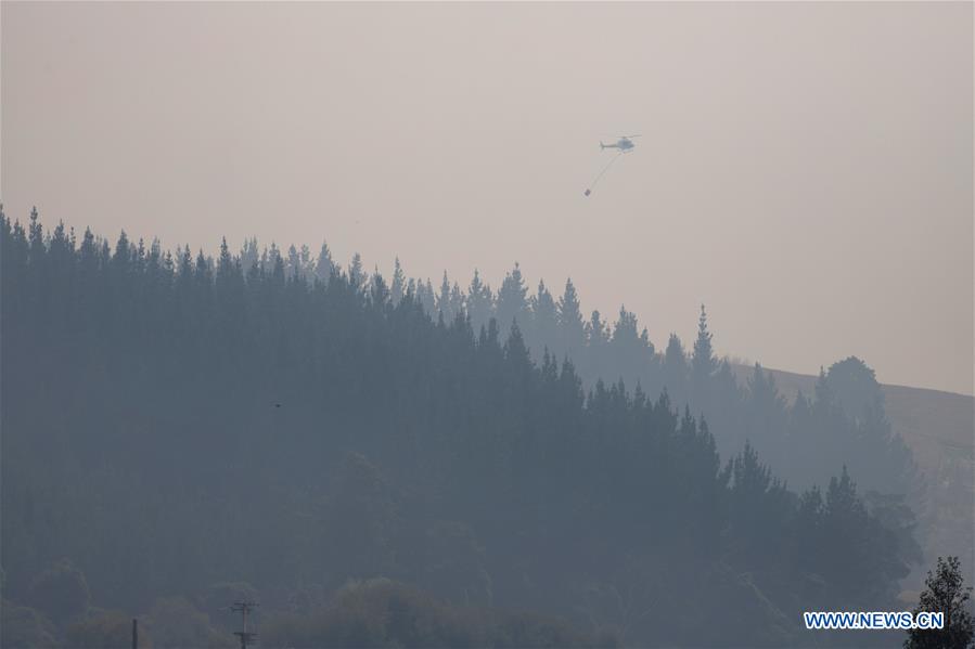 NEW ZEALAND-SOUTH ISLAND-WILDFIRE