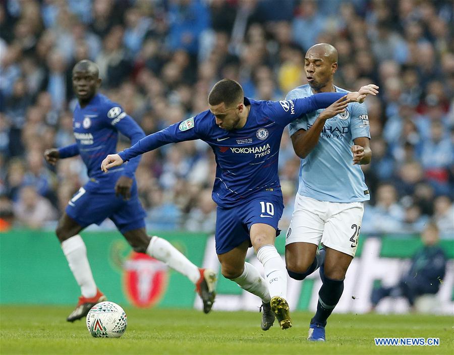 (SP)BRITAIN-LONDON-FOOTBALL-CARABAO CUP FINAL-CHELSEA VS MAN CITY