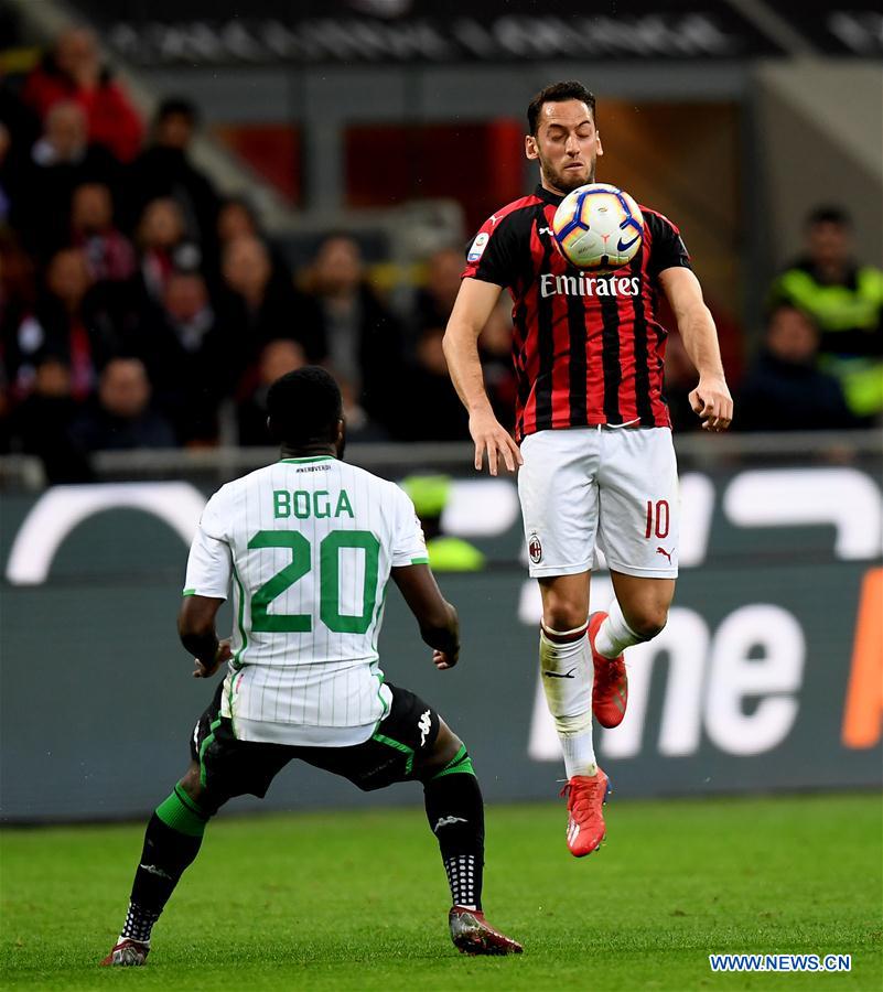 (SP)ITALY-MILAN-SOCCER-SERIE A-AC MILAN VS SASSUOLO