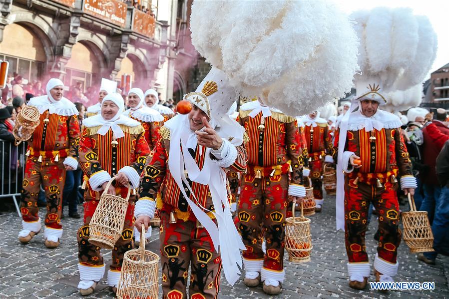 BELGIUM-BINCHE-CARNIVAL-GILLE