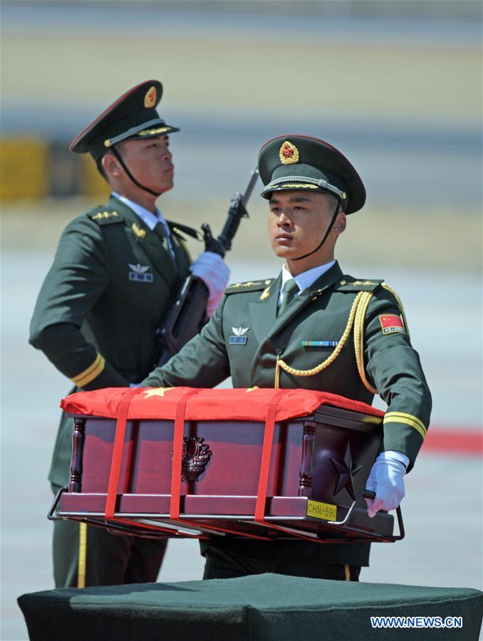 CHINA-SHENYANG-CPV SOLDIERS-REMAINS-RETURN (CN)