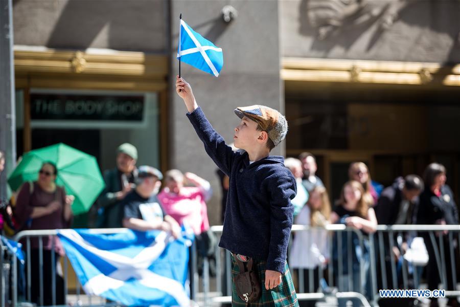 U.S.-NEW YORK-TARTAN DAY PARADE