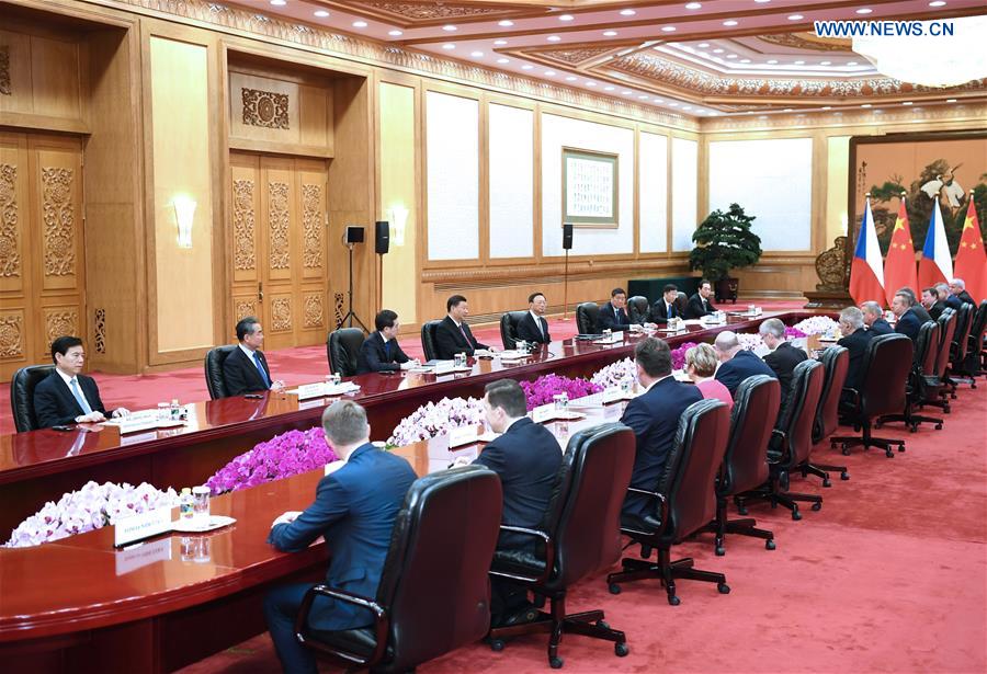 CHINA-BEIJING-XI JINPING-CZECH PRESIDENT-MEETING (CN)