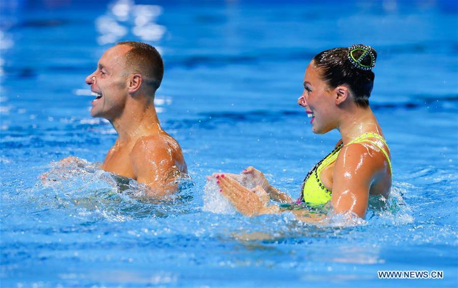 (SP)SOUTH KOREA-GWANGJU-FINA WORLD CHAMPIONSHIPS-ARTISTIC SWIMMING-MIXED DUET TECHNICAL