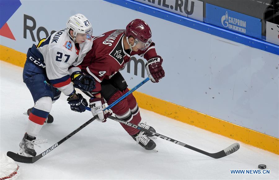 (SP)LATVIA-RIGA-ICE HOCKEY-KHL-RIGA DINAMO VS NIZHNY NOVGOROD