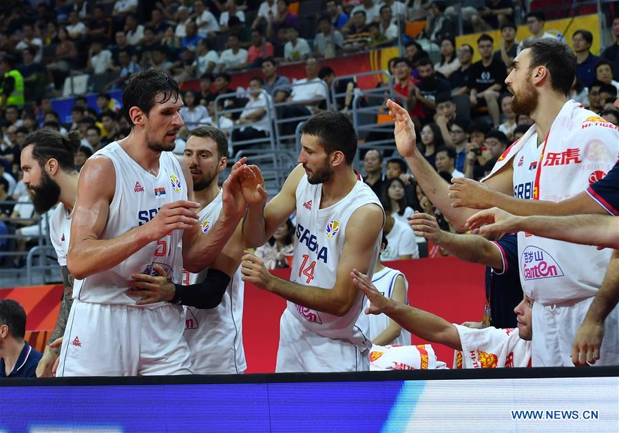 (SP)CHINA-DONGGUAN-BASKETBALL-FIBA WORLD CUP-CLASSIFICAITON GAMES 5-8-THE UNITED STATES VS SERBIA(CN)