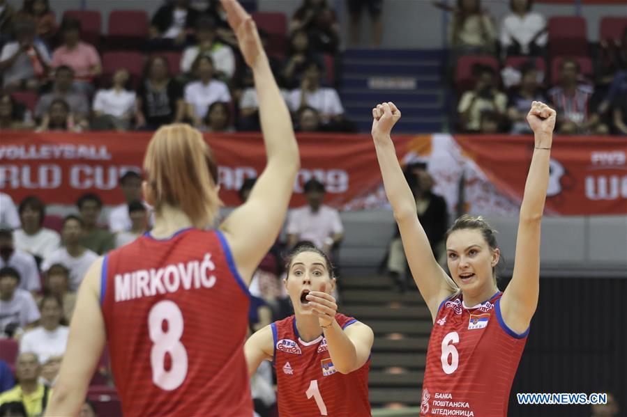 (SP)JAPAN-HAMAMATSU-VOLLEYBALL-WOMEN'S WORLD CUP-SERBIA VS BRAZIL