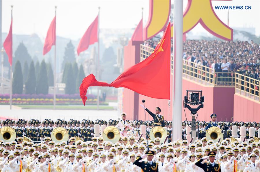  (PRC70Years) XINHUA PHOTOS OF THE DAY