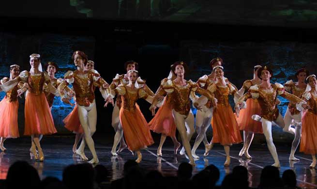 Ballet show "Swan Lake" performed during 55th Int'l Carthage Festival in Tunisia