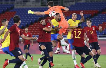 Brazil retains Olympic men's football gold medal with extra time goal