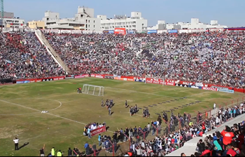 Argentinean national soccer team holds public practice ahead of World Cup