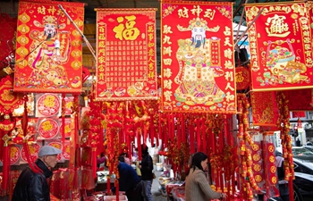 Citizens shop for upcoming Chinese Lunar New Year in Macao