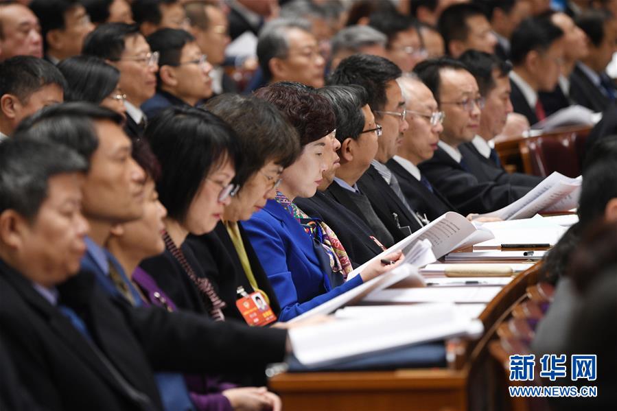 （两会）（3）全国政协十三届一次会议举行第二次全体会议